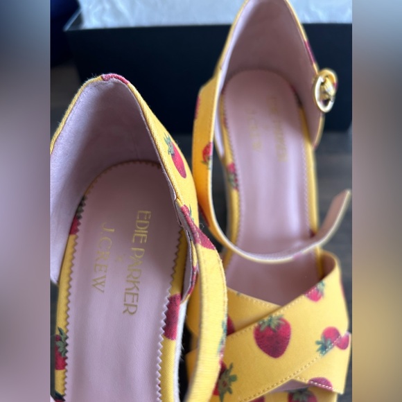 ⭐️⭐️ Host pick⭐️⭐️🍓J. Crew x Edie Parker Strawberry Espadrilele🍓 - Picture 12 of 14